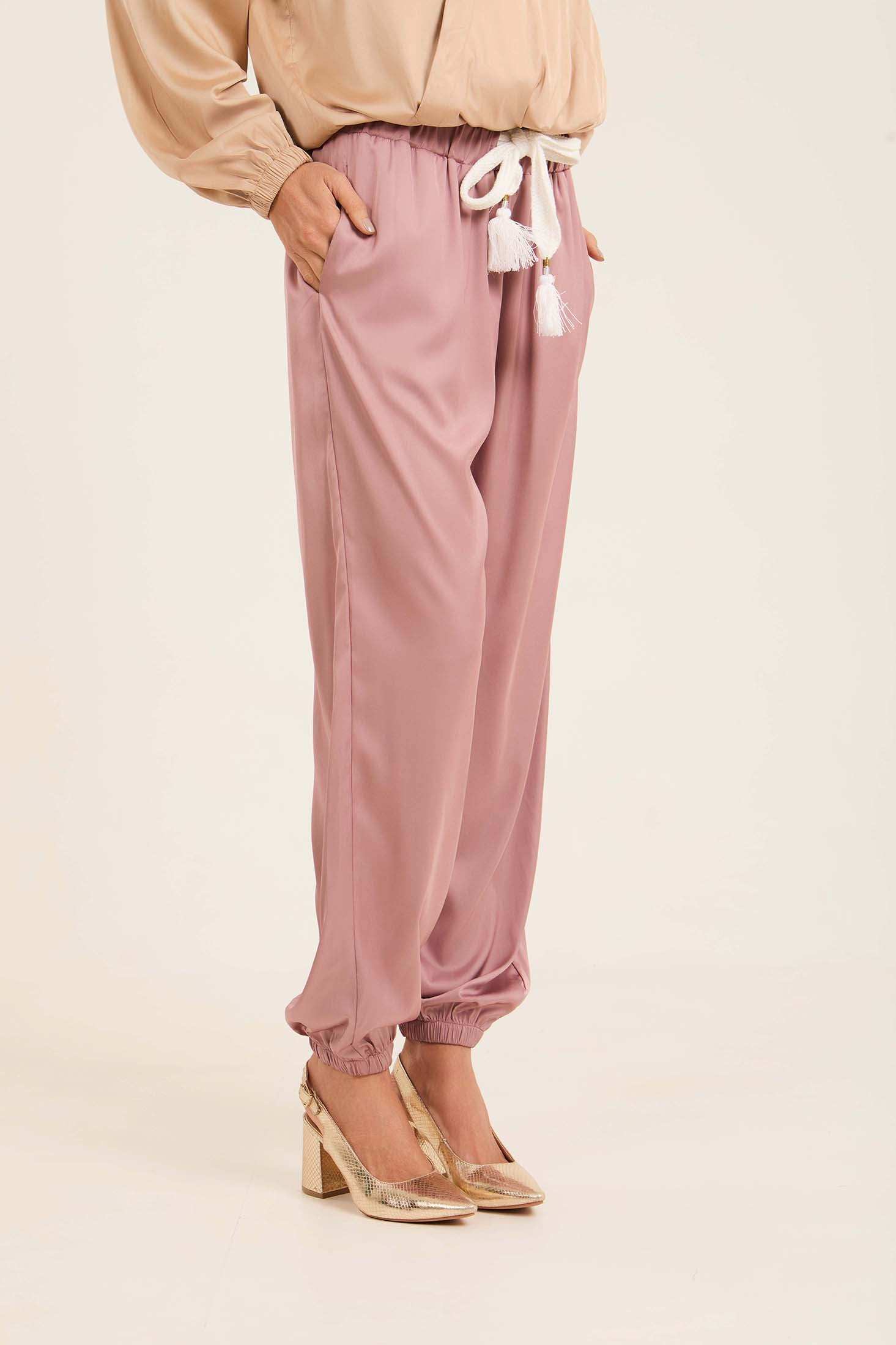 Elastic Waist with Drawstring Solid Sweatpants