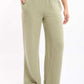 Textured Wide-Leg Pants