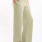 Textured Wide-Leg Pants