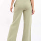 Textured Wide-Leg Pants