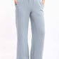 Textured Wide-Leg Pants