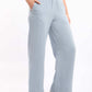 Textured Wide-Leg Pants