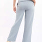 Textured Wide-Leg Pants