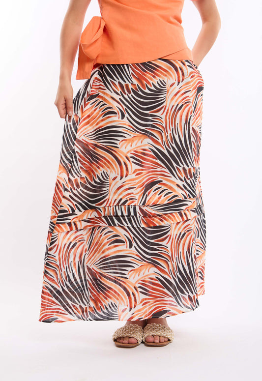 Multicolor Zebra Pattern Summer Skirt