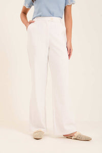 Classic Straight-Leg Linen Pants