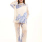 Relaxed Floral Straight-Leg Pants