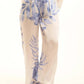 Relaxed Floral Straight-Leg Pants