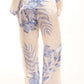 Relaxed Floral Straight-Leg Pants