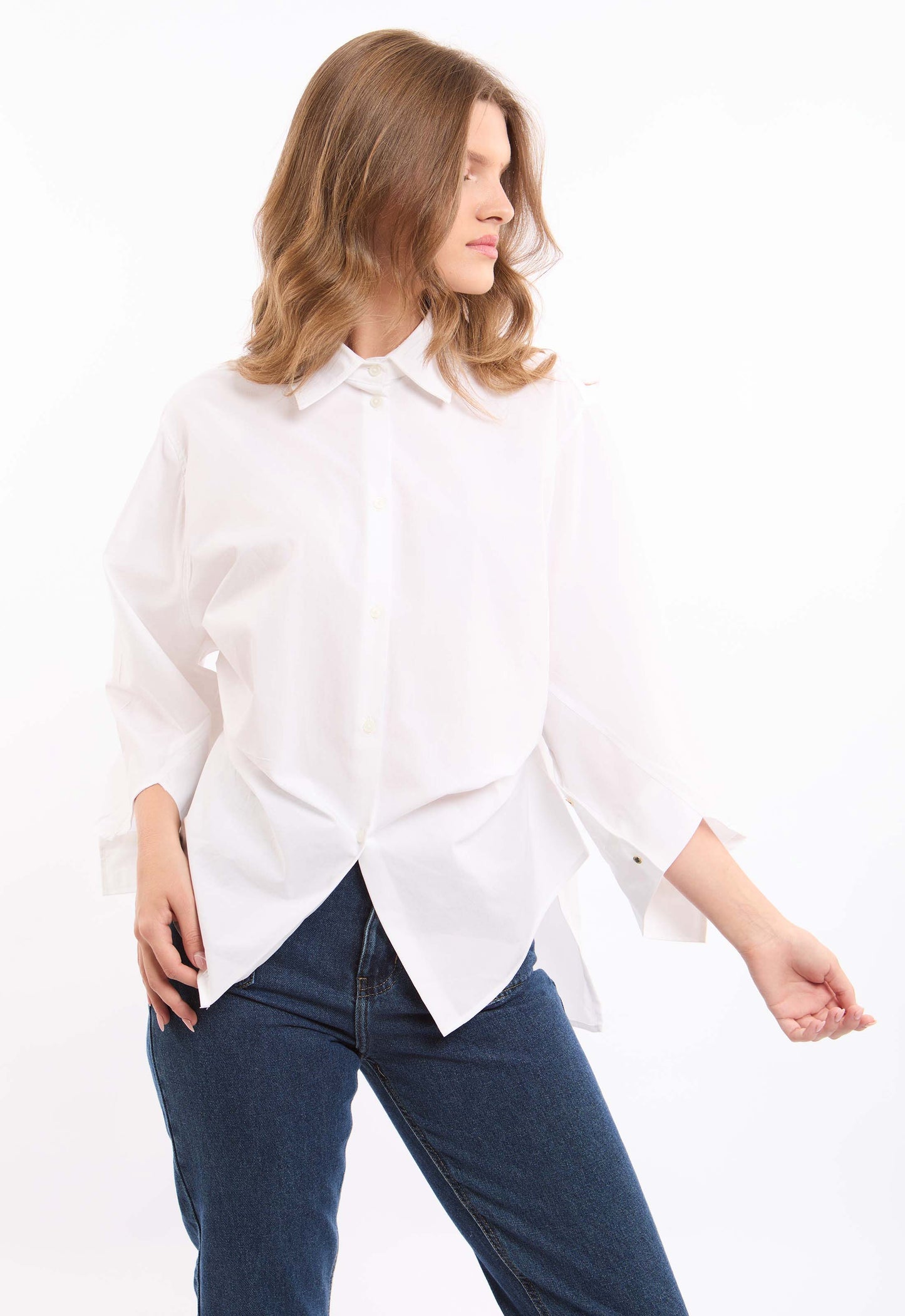 Oversized Shirt with Wide Sleeves