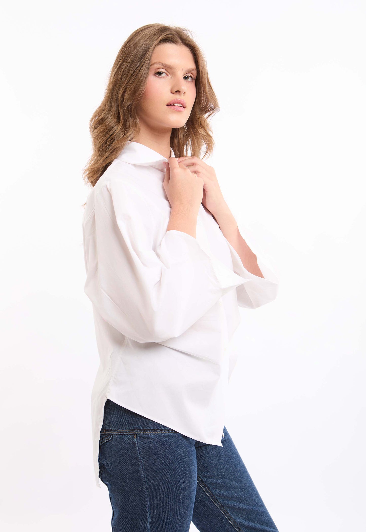 Oversized Shirt with Wide Sleeves