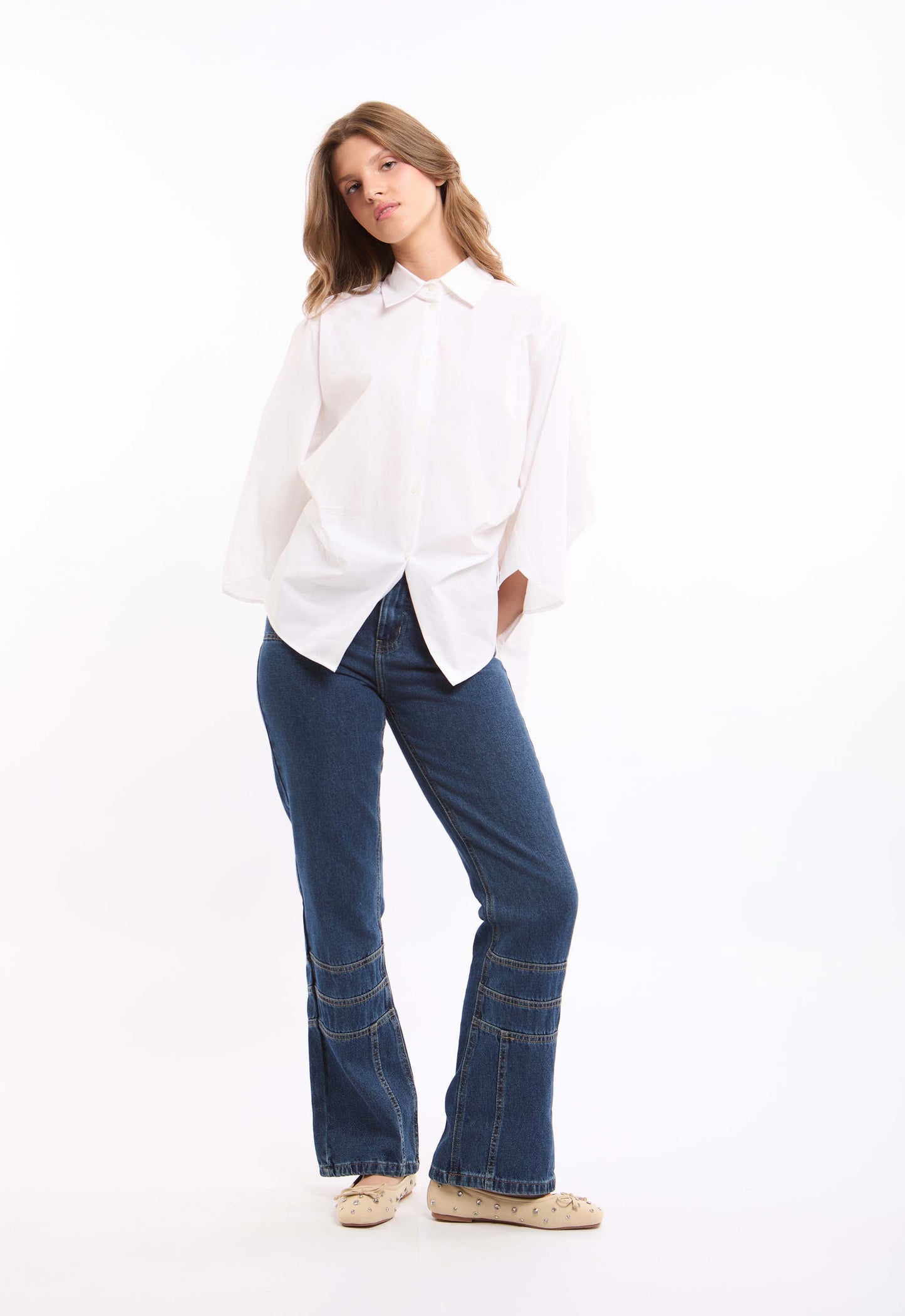 Oversized Shirt with Wide Sleeves