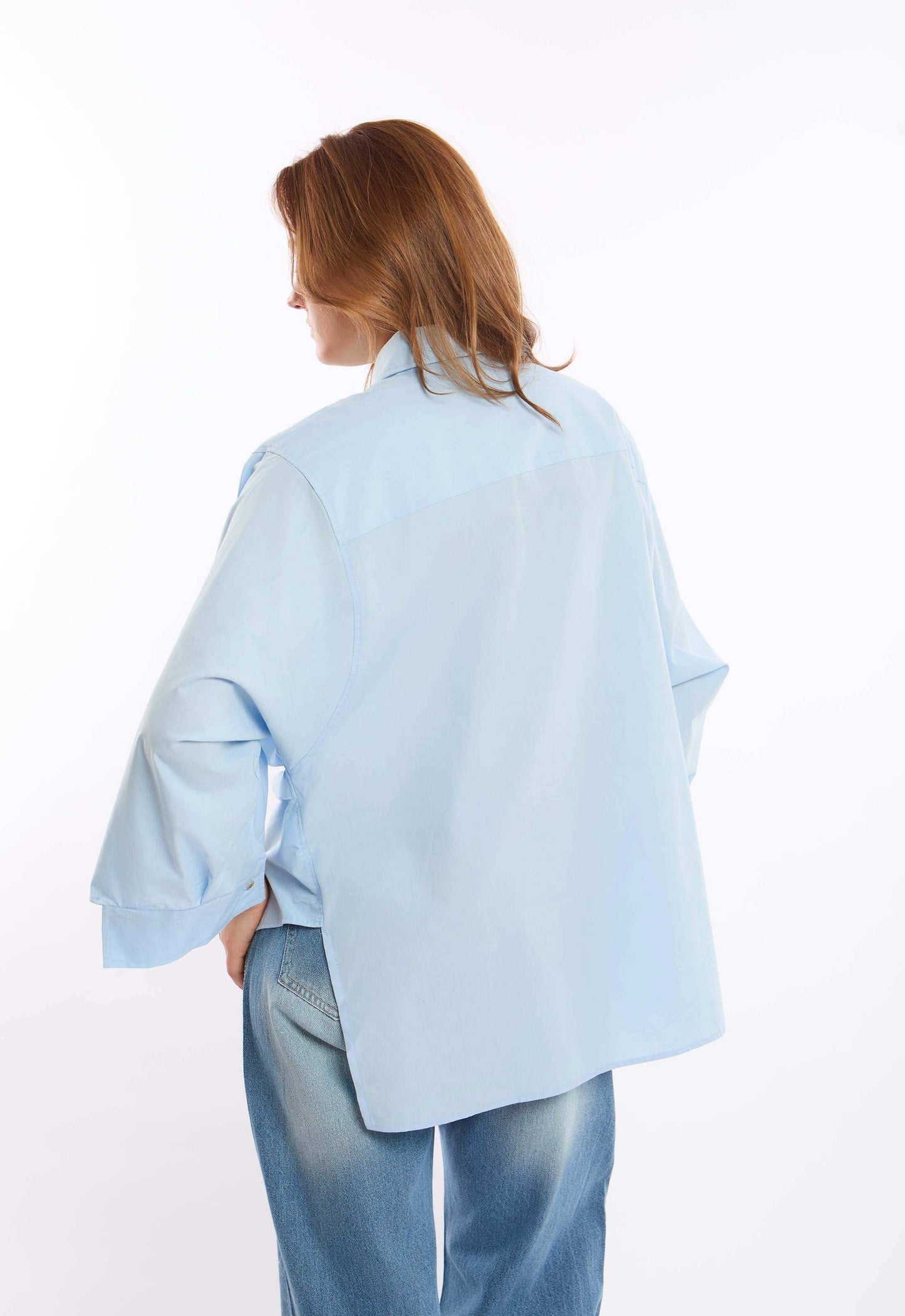 Oversized Shirt with Wide Sleeves