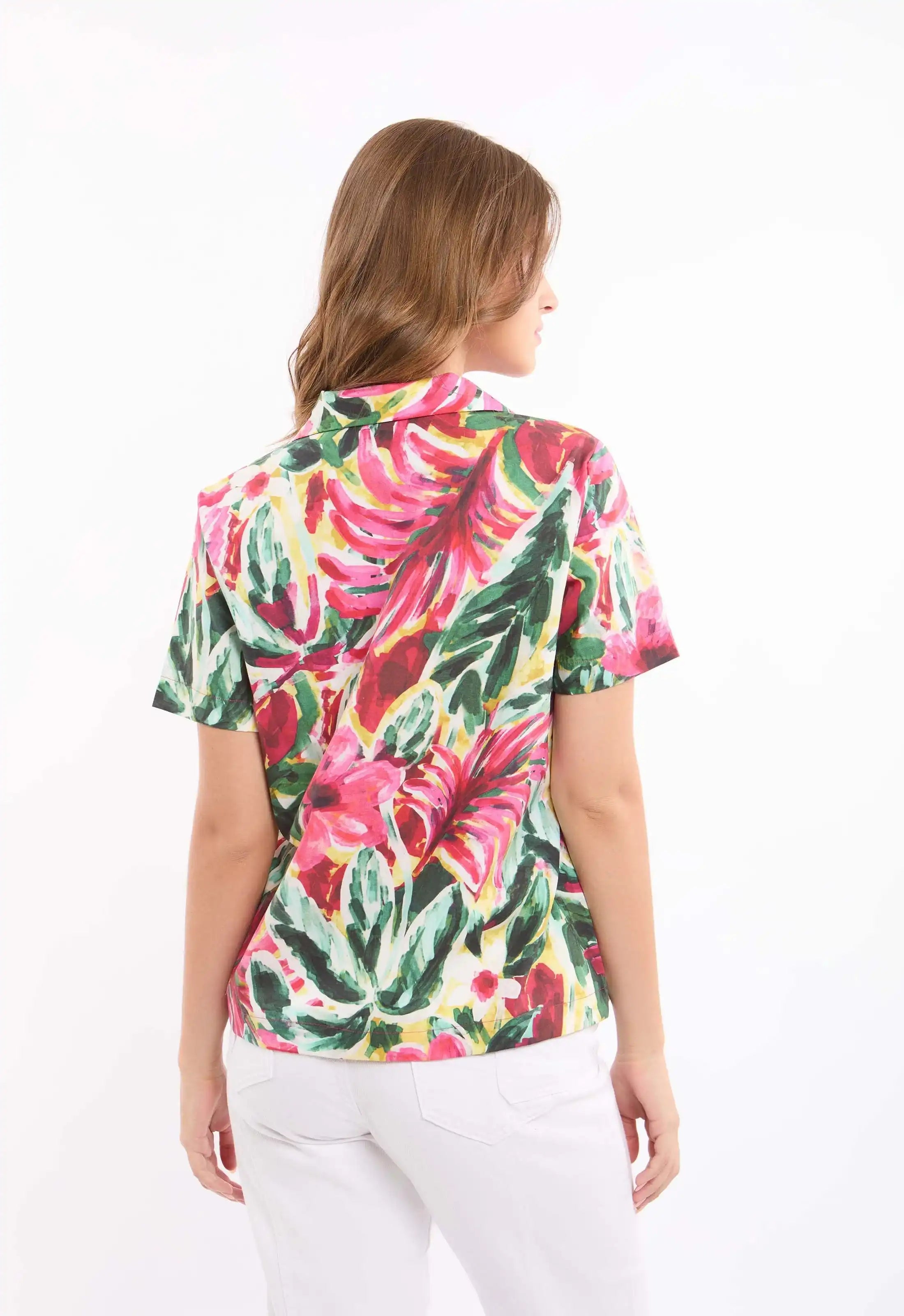 Floral Printed Shirt with Vibrant Design