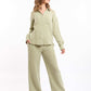 Textured Cotton Shirt with Front Pockets