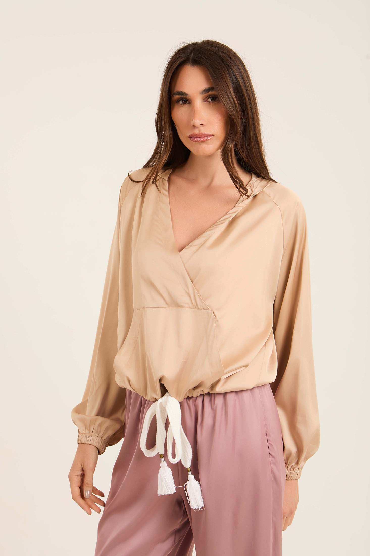 Women Sweatshirt Beige