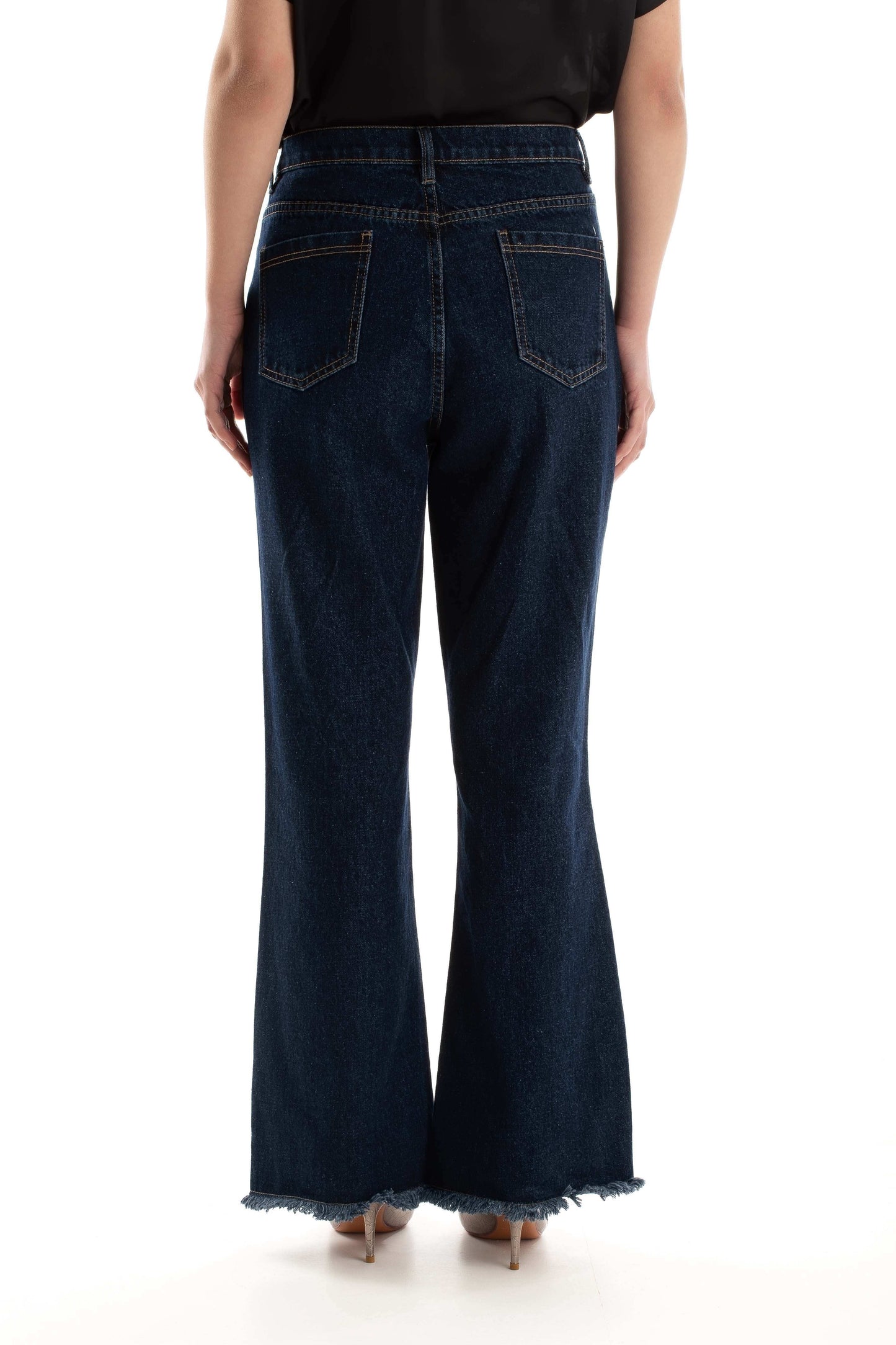 Classic Cotton Denim Bootcut Jeans