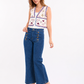 Sailor-Button Straight Pants