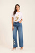 Wide-Leg Jeans with Stylish Details