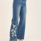Wide-Leg Jeans with Stylish Details