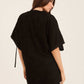 Embroidered Kimono with Waist Tie