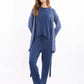 Comfy Viscose Pajama Set with Patterned Robe - 3 Pcs