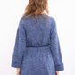 Comfy Viscose Pajama Set with Patterned Robe - 3 Pcs