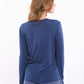 Long Sleeve Solid Tee with Patterned Pants Pajama Set