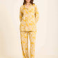 Floral Long Sleeves Comfy Pajama Set