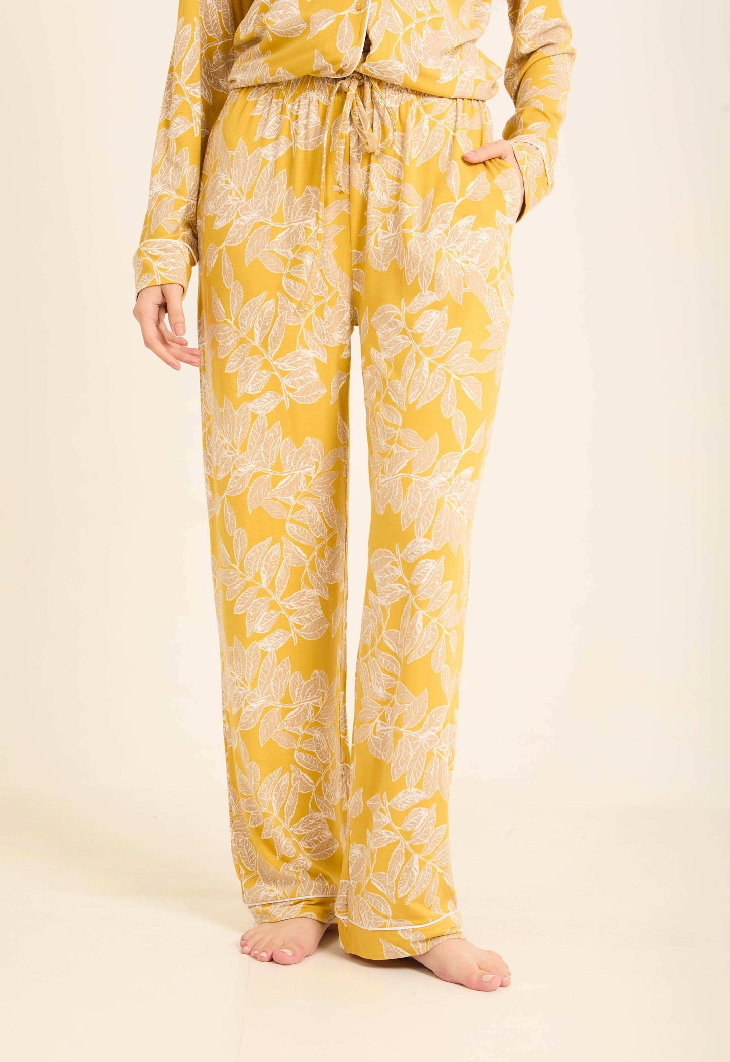 Floral Long Sleeves Comfy Pajama Set