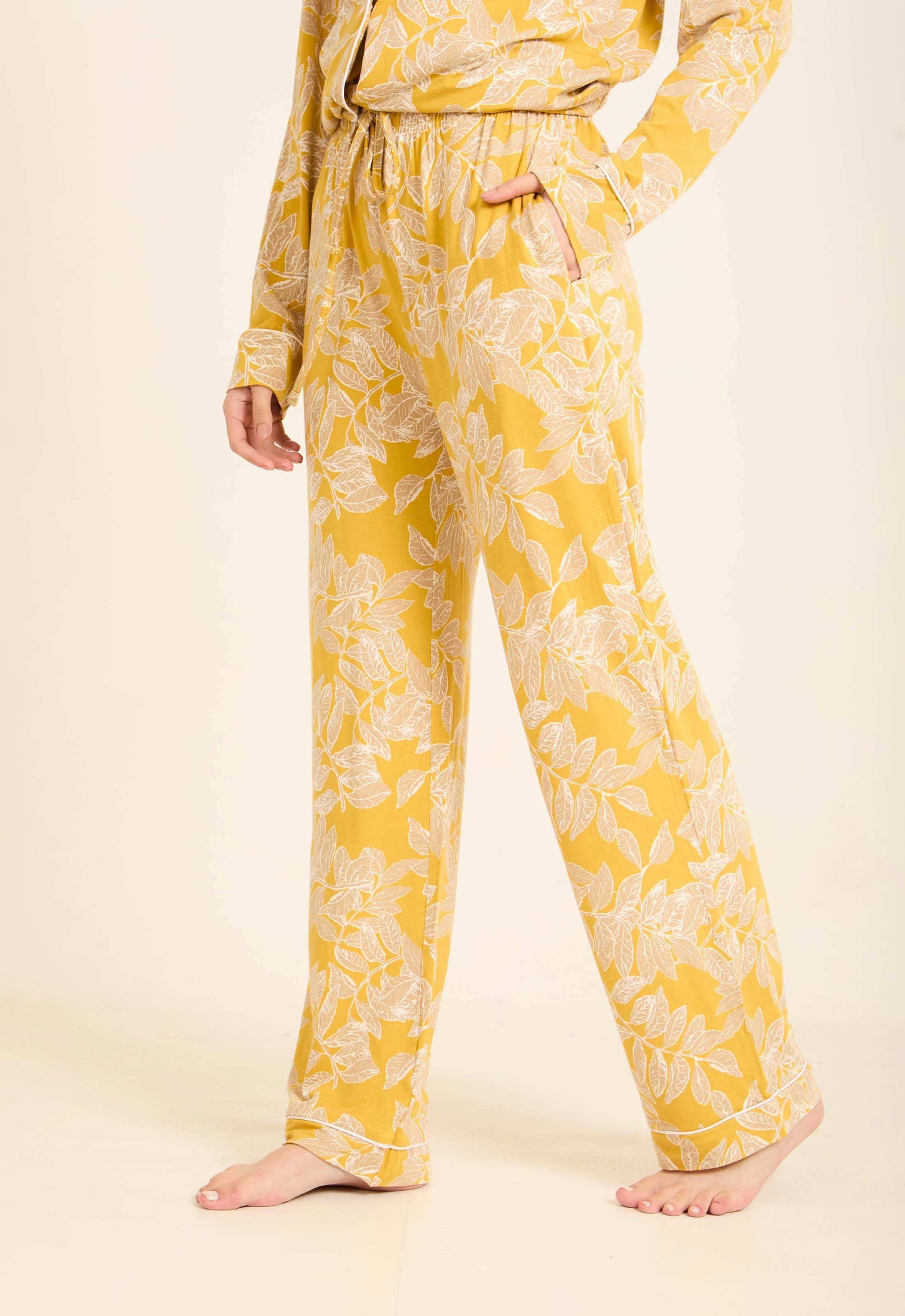 Floral Long Sleeves Comfy Pajama Set