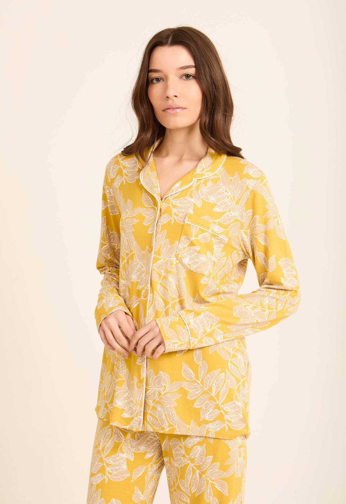Floral Long Sleeves Comfy Pajama Set