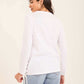 Solid Long Sleeves Tee with Side Drawstrings