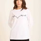 Front Stitches Long Sleeves Tee