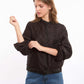 Textured Jacquard Button-Up Shirt