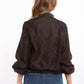 Textured Jacquard Button-Up Shirt