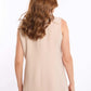 Sleeveless Solid Buttoned Formal Vest