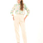 Vibrant Marble Print Satin Shirt