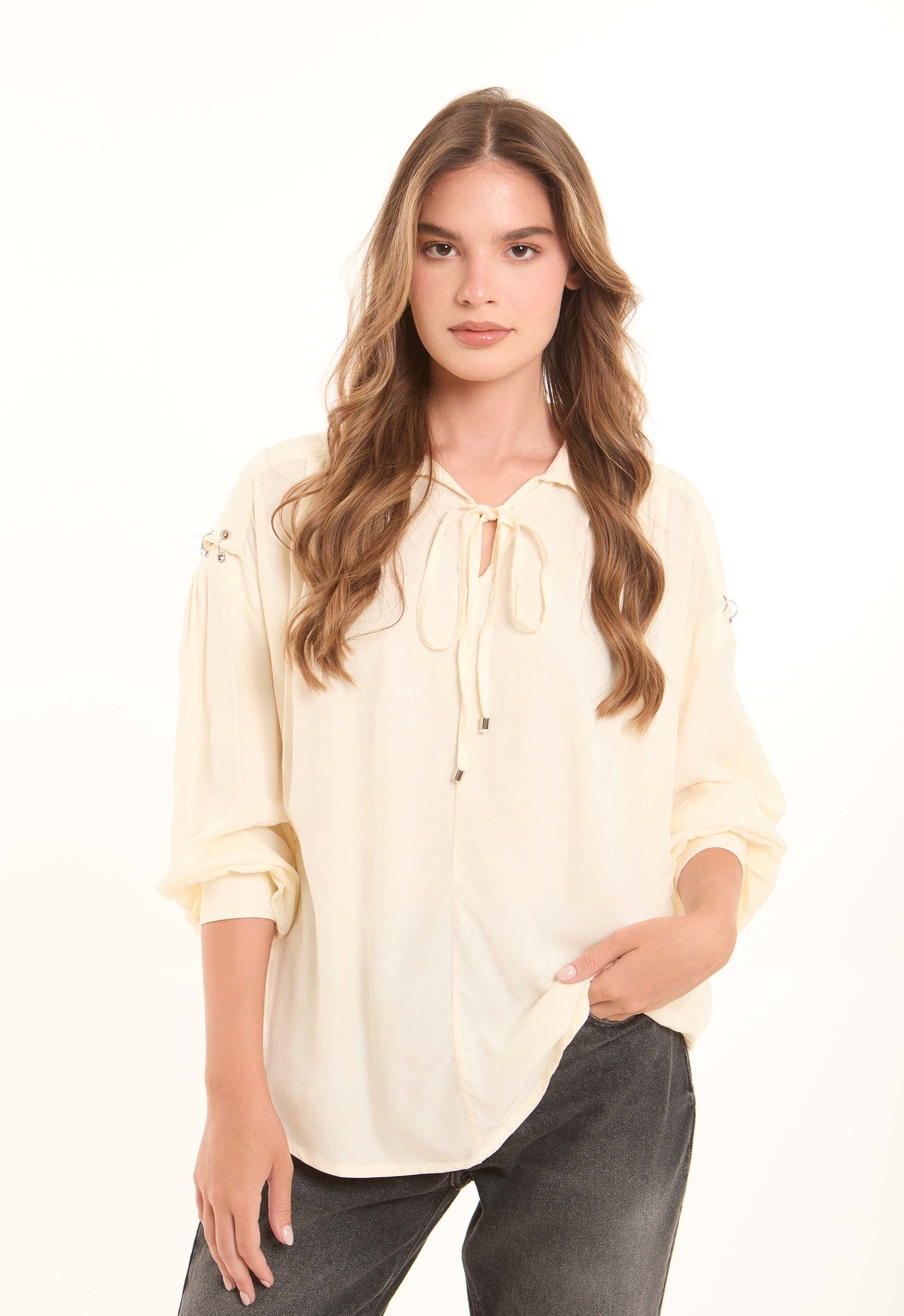 Soft Tencel Shirt with a Gentle Sheen