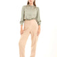 Minimalist Long-Sleeve Blouse with Front Pleats