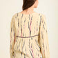 Boho Stripe V-Neck Blouse