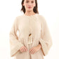 Crochet Chest & Sleeves Textured Maxi Dress