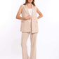Tailored Straight-Leg Crepe Pants
