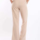 Tailored Straight-Leg Crepe Pants