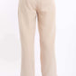 Textured Wide-Leg Pants with Tassel Tie