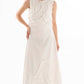 Zipped Maxi Skirt with Stitched Ruffles