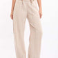 Cotton-Blend Relaxed Pants