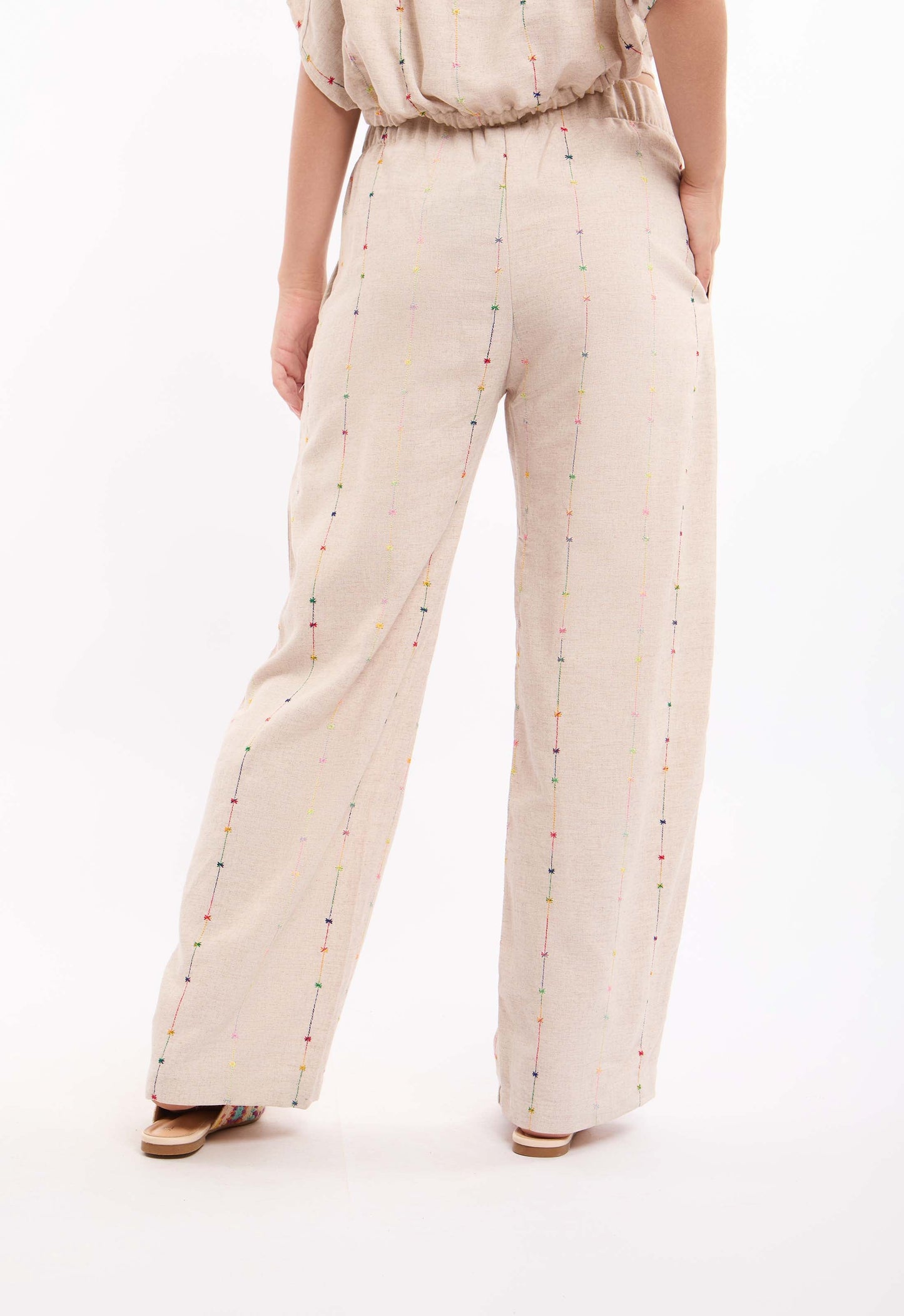 Cotton-Blend Relaxed Pants