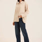 Textured Cotton Shirt with Front Pockets