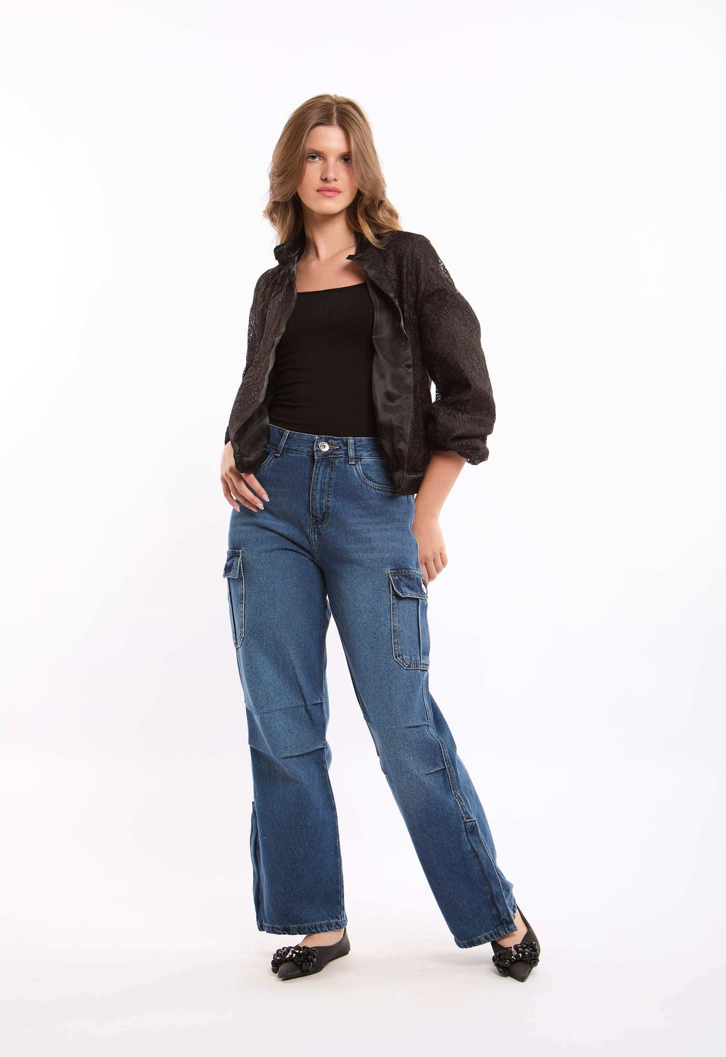 Utility Cargo Jeans with a Modern Fit