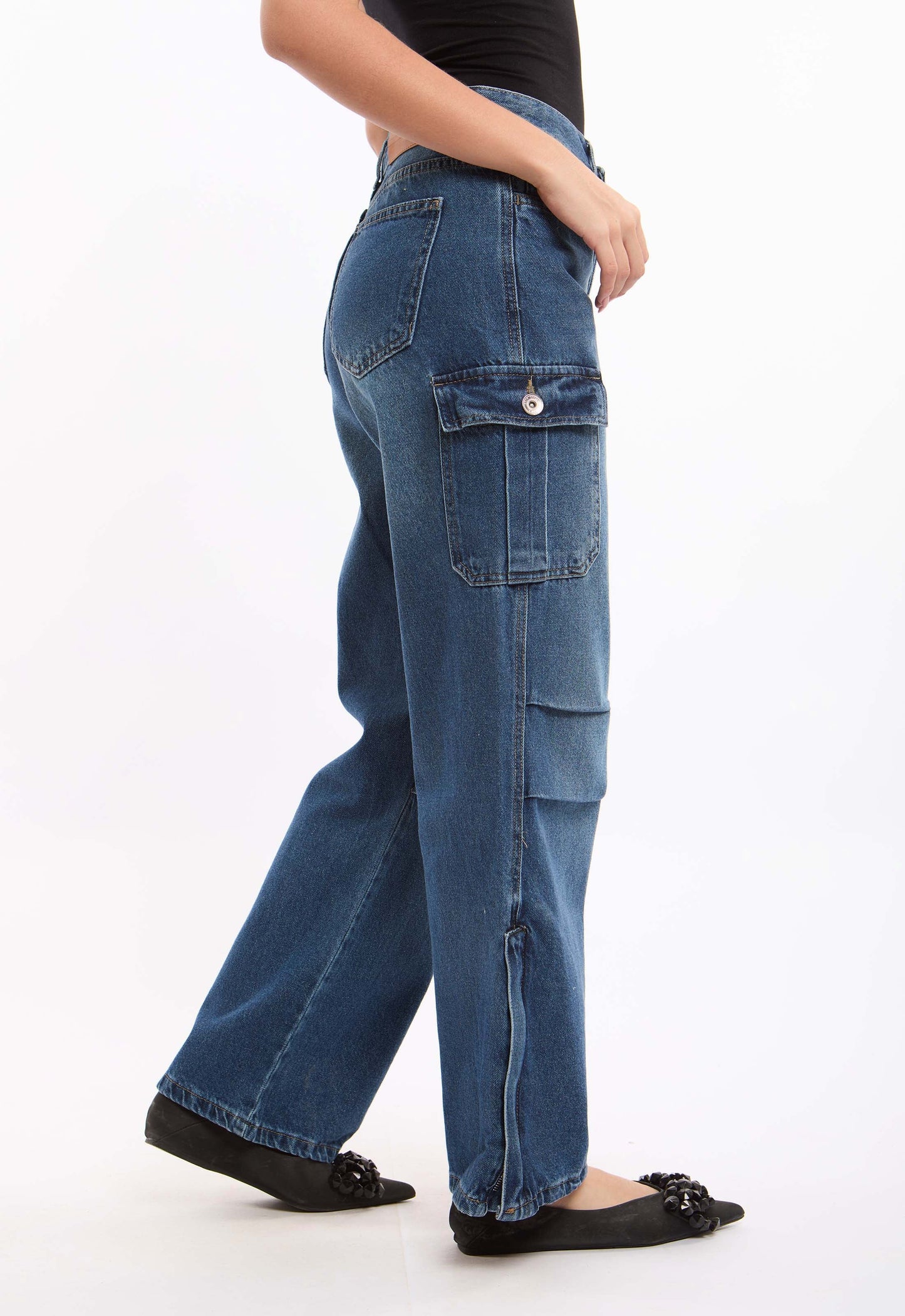 Utility Cargo Jeans with a Modern Fit